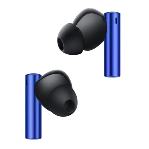 Image of realme Buds Air 3 Wireless Earbuds, Active Noise Cancellation, 10mm Dynamic Bass Boost Driver, Up to 30 Hours Playtime, IPX5 Water Resistance - (Lemans Blue)