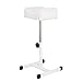 QUEESALN Pedicure Stand Footrest Stand Adjustable Height Technician SPA Beauty Stand Stool with Non-Slip SPA Salon Home Equipment White