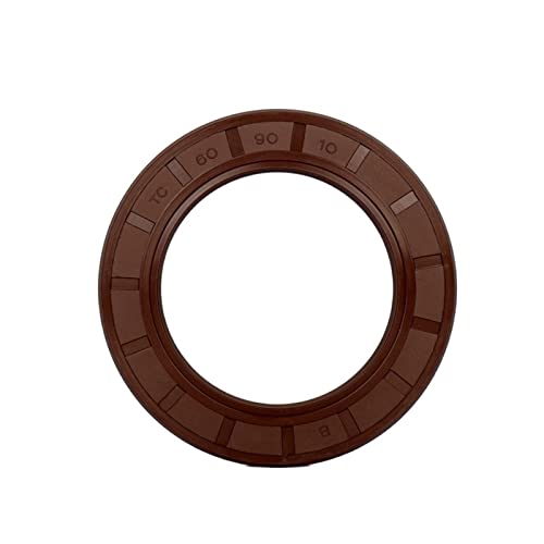 Gasket Rotating 1Pcs FKM Framework Oil Seal ID 35mm OD 42-82mm Thickness 7-12mm Fluoro Rubber Gasket Rings, Brown Rubber Oil Seal Seal Resistant (Size : 35x47x7mm-1Pcs)