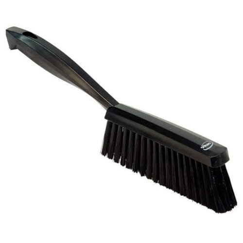 Image of 1 19 /32 in W Bench Brush, Soft, 6 3 /4 in L Handle, 7 in L Brush, Black, Plastic, 13 in L Overall - 1 Each