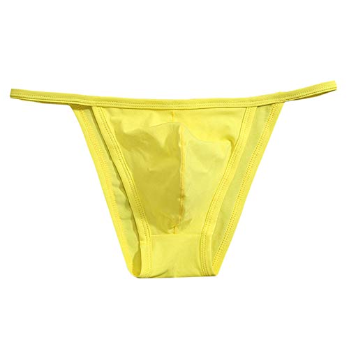 Men's Cotton Bikini Underwear Sexy Low Rise Brazilian Back Cut Bulge Underwear3