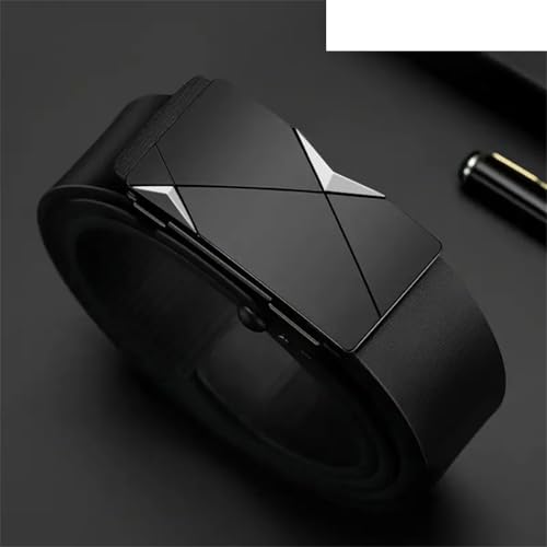YTR6TW Men's Fashion Trendy Belt Mens Leather Belt Adjustment Automatic Buckle Ratchet Belts2