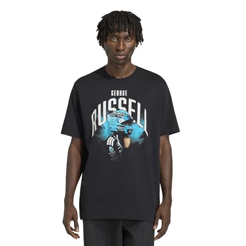 T-shirt F1 Mercedes adidas George Russell idée cadeau idéal fan sport