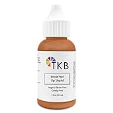 TKB Lip Liquid Color | Liquid Lip Color for TKB Gloss Base, DIY Lip Gloss, Pigmented Lip Gloss and Lipstick Colorant, Made in USA (1floz (30ml), Bronze Pearl)