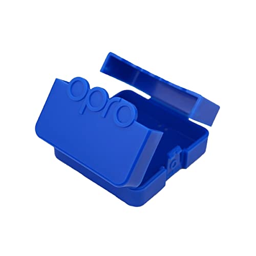 Opro Mouthguard Case, For Football, Hockey, Lacrosse, Mma, Combat And Contact Sports Mouth Guard Case. (Blue) #TOP4
