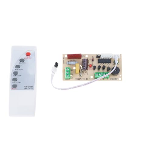 Klaisy Placa de alimentación de repuesto para control de ventilador de electrodomésticos, pieza de reparación de circuitos, textura PCB para placa de circuito de ventilador
