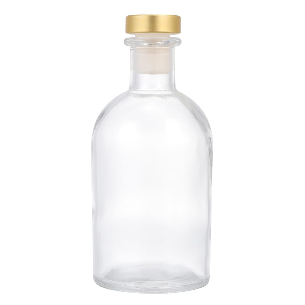 アロマデュフューザー用　ガラス瓶 Amazon.co.jp: ディフューザー 容器 蓋付き 100/200/500ml