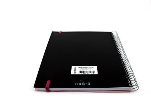 Confetti - Caderno Universitário Cos 1x1 80 Folhas Pautado Capa Salmão