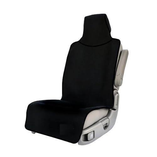 Coussin siège voiture anti-tache | Housse universelle noire de protection 1 pièce