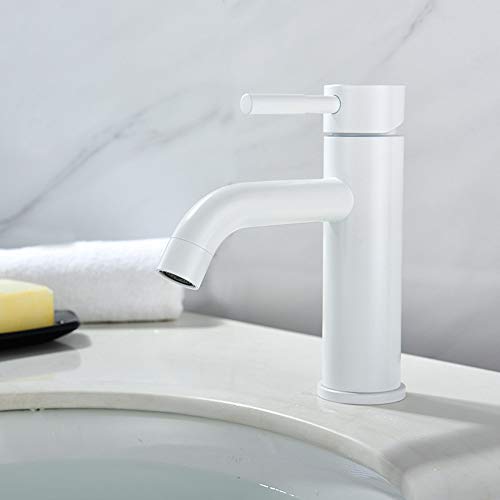 Grifo de baño de acero inoxidable duradero para solucionar problemas de óxido en el lavabo