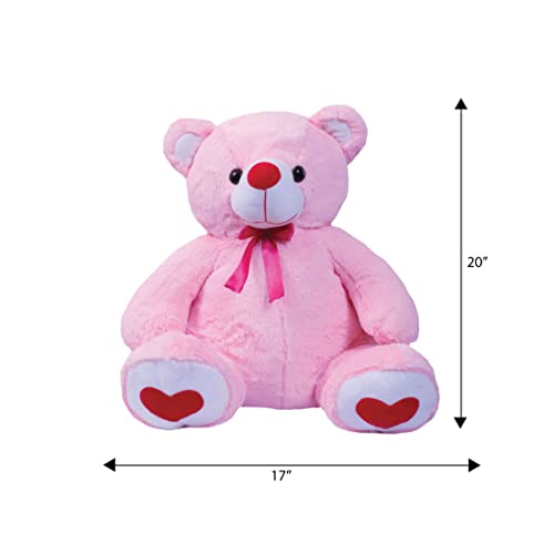 Image of Ultra 20 inch Big Hugging Teddy Bear Fully Stuffed Soft Plush Toy for Kids in Pink Animal Toy Gift Birthday Anniversary Christmas Diwali Home Decore
