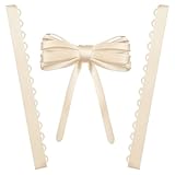 GeryVtee Adjustable Fit Satin Corset Back Kit Women's Wedding Dress Corset Kit Loops Dress Zipper Replacement Fit Lace up for Prom Form Dress (Champagne)