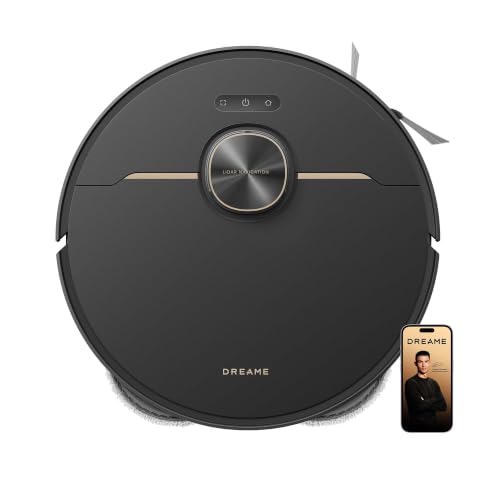 Image of DREAME L50 Robot Vacuum and Mop, 25000Pa Vormax Suction, MopExtend Edge Cleaning, Dual Anti-Tangle Main /Side Brushes, 10.5mm Auto Mop Lifting, Smart Carpet Detection, 5200mAh, Ideal for Pet Hair