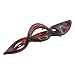 Parcelona French Twist Style Tortoise Shell Large Salon Hinge Hair Updo Clip Side Slidein Secure Grip Clamp (Shell-Brown)