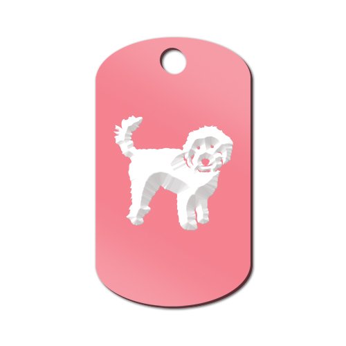 Mister Petlife Labradoodle Engraved Keychain/GI Tag v2 Doodle Pink