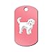 Mister Petlife Labradoodle Engraved Keychain/GI Tag v2 Doodle Pink