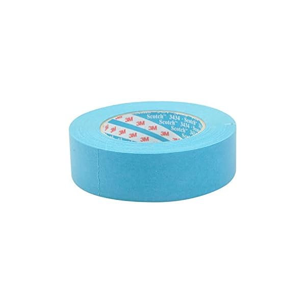 3M Scotch Blaues Band Wasserdicht, Automotive Kreppband 3434 110°C 24 mm x 50m x 2 Rollen – Bild 4
