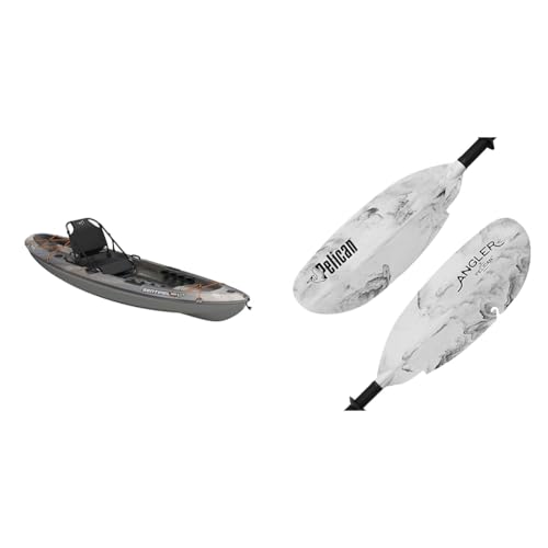 Pelican Sentinel 100XP Angler Sit-on-Top Fishing Kayak Bundle with Poseidon Angler Kayak Paddle