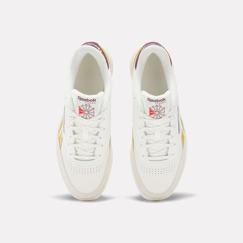 Reebok Unisex Club C Revenge Trainers, Chalk Gritgold Blackcherry, 3.5