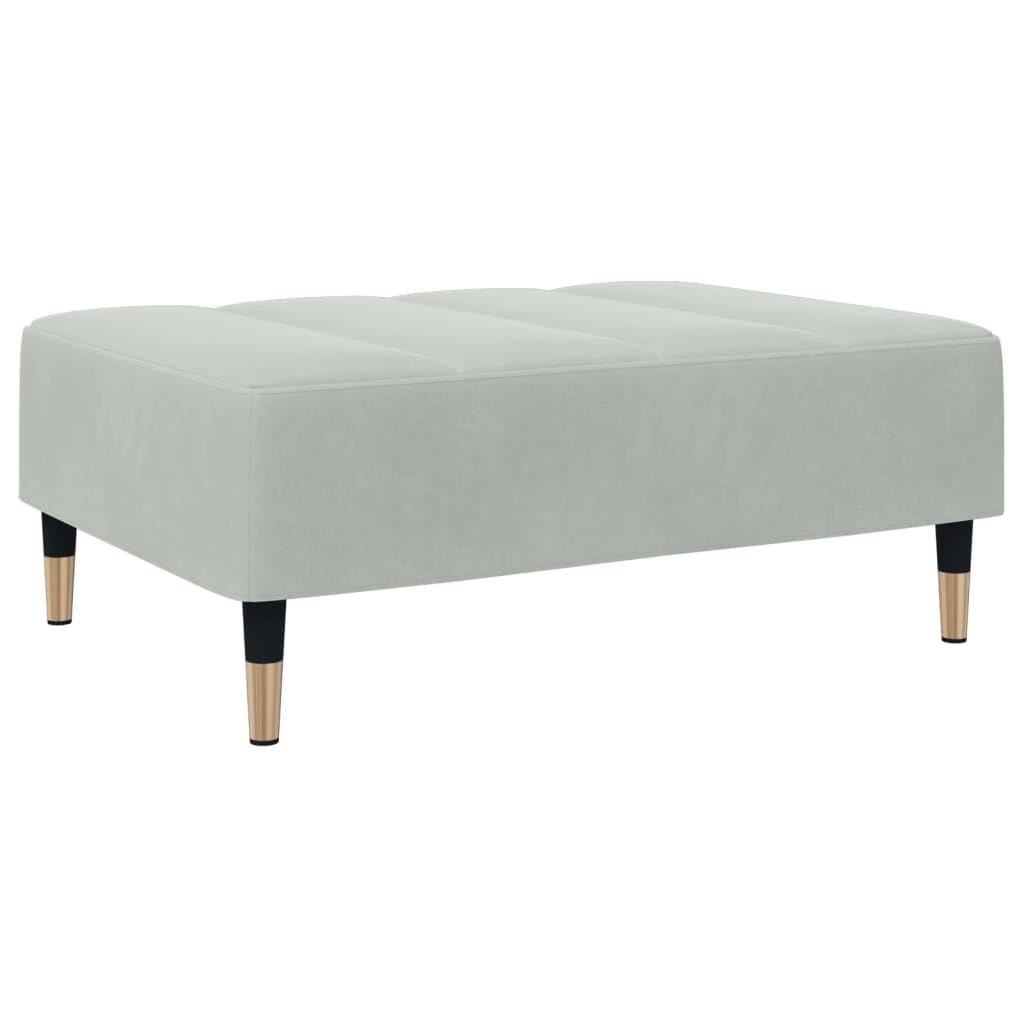 Pouf Rectangulaire en Velours pour un Salon Cosy et Moderne