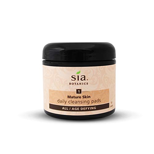 Sia Botanics Mature Skin Daily Cleanse Pads, 50 Count