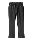 Silvert's Adaptive Clothing & Footwear Women's Polar Fleece Pull-on Pants - Black MED