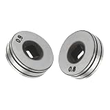 2Pcs 0.8/0.9mm Roll Wheels Smooth Groove Wire Feed Drive Rollers