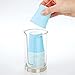 mDesign Plastic Small Compact Disposable Paper Cup Dispenser, Mouthwash Rinsing Cups Storage Holder for Bathroom Vanity Countertops, Makeup Table, Powder Room, Lumiere Collection, Clear/Brushed Chrome