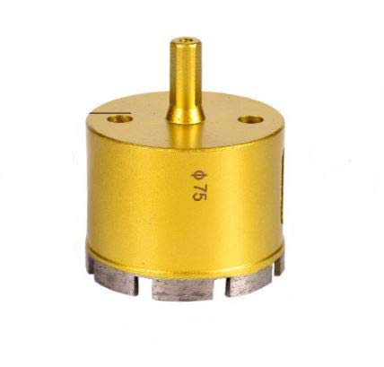 Yaowanguan Diamond Drill Bit Hole Saw Tools for Glass/Tile/Ceramic/Marble/Porcelain/Concrete/Granite Cutting Opening -75mm Diamond Coating Drill Bit