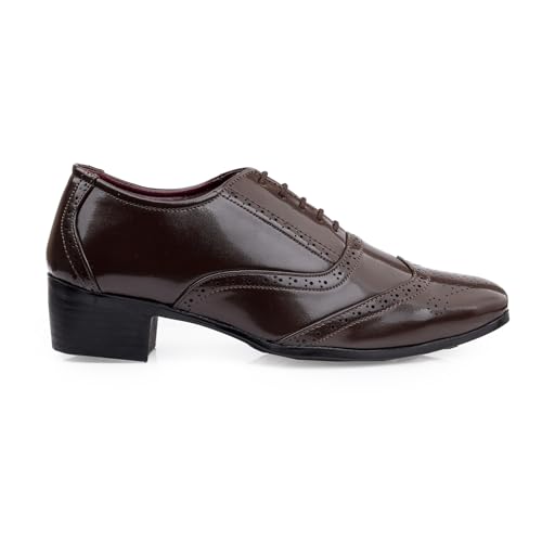 Image of BXXY Men's 5.08 CM Heel Height Increasing Casual Formal, Nagra Slipon Punjabi Juttis