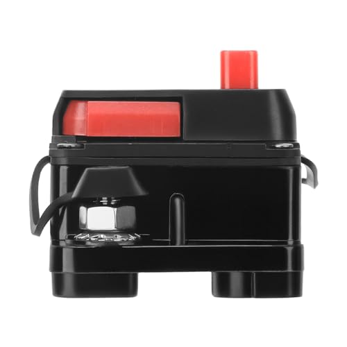 QWORK® 60A Sicherungsautomat mit Manueller Rückstellung, 12V-48V DC, Wasserdichter Inline-Sicherungswechselrichter für Trolling-Motoren, Autos, Booten und LKW