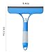 Shower Squeegee for Glass Doors,Household Window Mirror Squeegee for Bathroom Glass Tile Wall Car Spray Squeegee and Wipe Windows All-in-One(Blue)