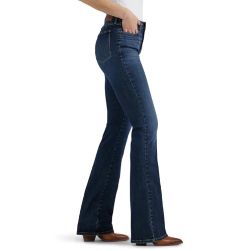 Wrangler Damen maßgeschneiderte High Rise Lacey Bootcut Jeans, Denim, 32W x 34L – Ansicht 6