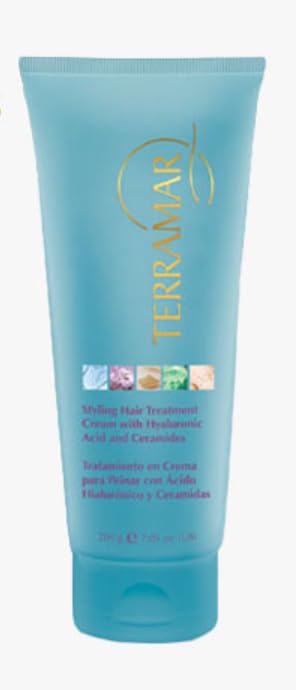 Terramar Styling Hair Treatment Cream with Hyaluronic Acid and Ceramides, Gel Form, All Hair Types, 2.2 Fl Oz