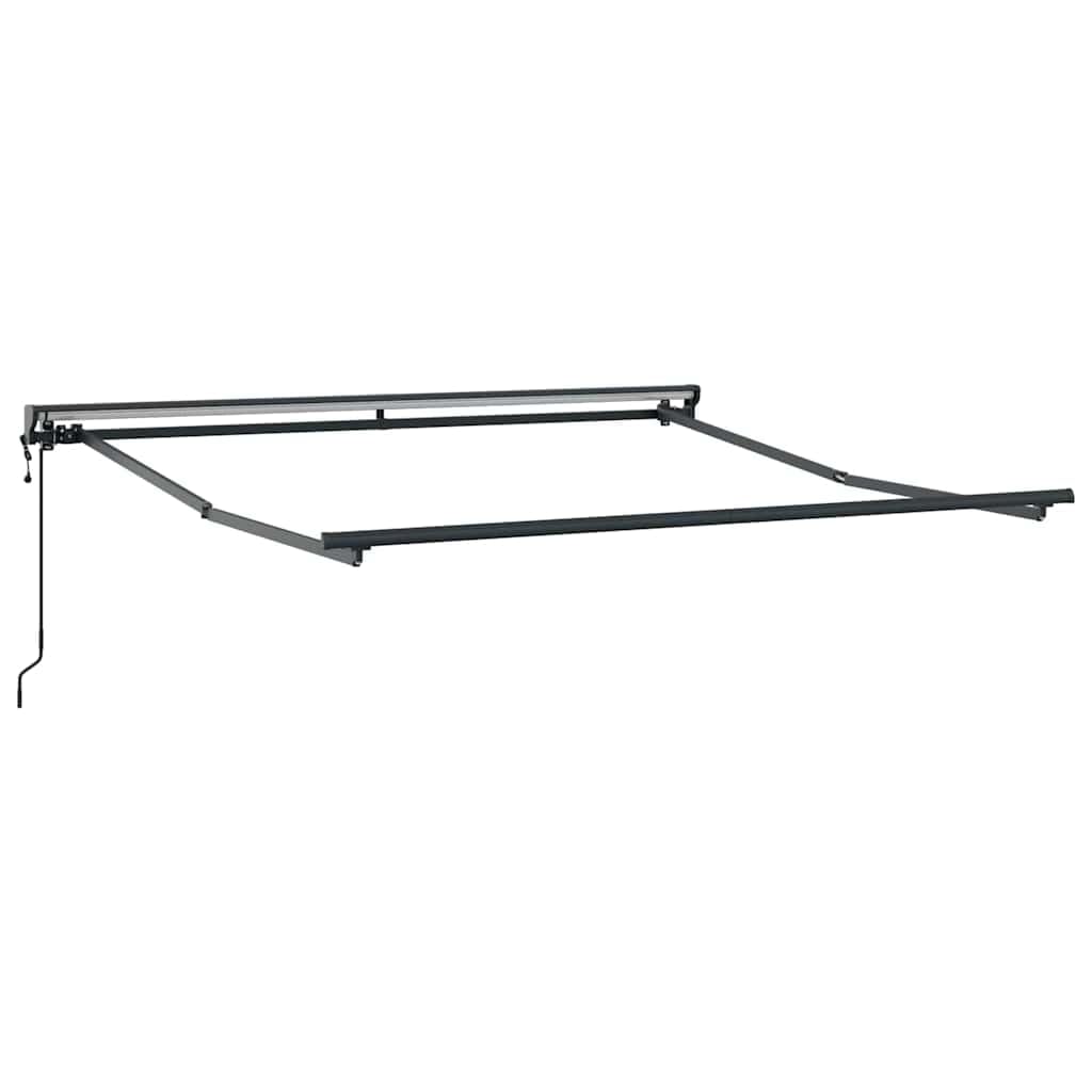 Toldo retráctil azul blanco 300 x 250 cm con mando a distancia, toldo de poliéster y aluminio resistente a la intemperie para terraza jardín, protección solar ajustable, duradero