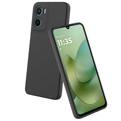 Image of Back Cover for Motorola Moto G06 4G / G06 Power 4G | Full Camera Protection | Premium Liquid Silicon Case | Flexible Bumper Case for Motorola Moto G06 4G / G06 Power 4G (Black)