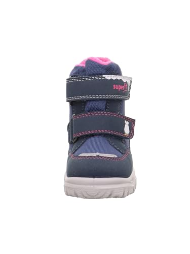 Girl's Modern Snow Boot, Blue Pink 8010, 11 UK Child Wide2