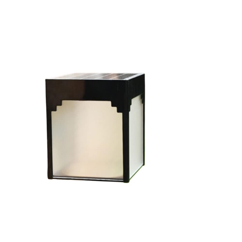 noxozoqm 2W Solar Outdoor Wall Light LED Exterior Wall Light Aluminum Alloy Waterproof Wall Light Garden Exterior Wall Lantern(Warm Light)
