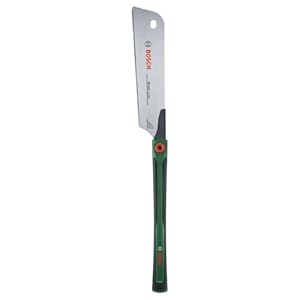 Bosch Japansäge Kataba 270mm (Zugsäge für gerade und präzise Schnitte in Holz und Kunststoff; Flexibles SK5-Stahl-Sägeblatt; Feine Zähne 17 TPI; Extra langer Griff mit Softgrip)