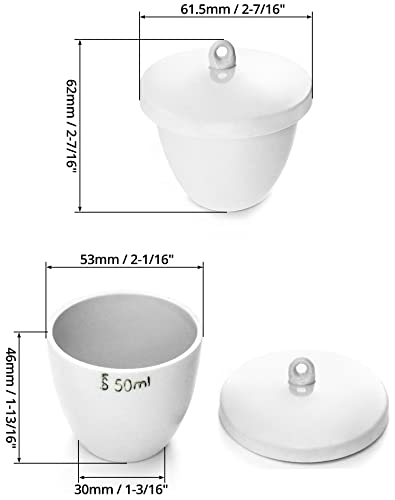 Qwork WD5877 Lab Porcelain Crucible thumb #5