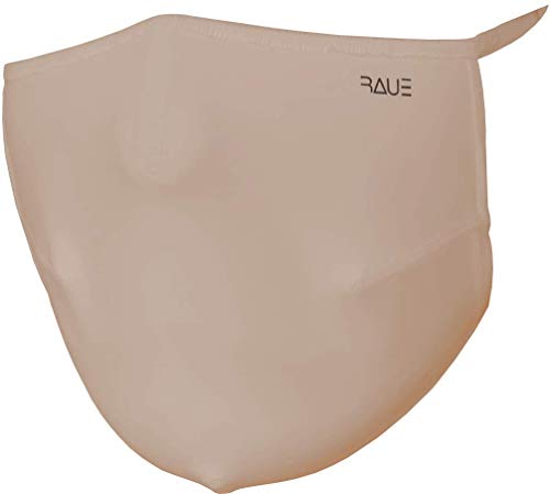 Mascara Respiratória Cirúrgica - Lavável/Reutilizável - infantil/adulto - Marca Raue (M, Nude Liso)