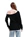 MAGICMK Woman’s Sweatershirt Lips Print Causal Blouse Off The Shoulder Long Sleeve Loose Slouchy Pullover Plus Size Tops…(XL)