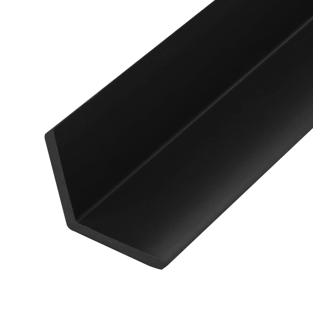 Materiały budowlane 5 szt. listwy tarasowe WPC 170 cm, czarne okucia