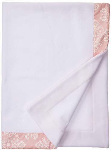 Cobertor Soft para Bebê Jardim Secreto Arabesco Rosa, Biramar Baby, Rosa