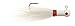 Hurricane Bugeye Bucktail Jig, 1/2-Ounce, White