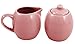 Pink Rose Ceramic Creamer & Sugar Service Set