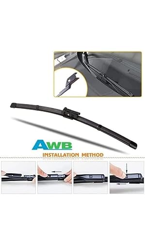 Image of AWB Wiper Blades Front & Rear Exact Fit Design Compatible with Yeti (Pack of 3)