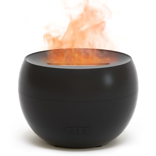 SALKING Aroma Diffuser Flammeneffekt, Aromatherapie Diffusor für ätherische Öle, Raumbefeuchter Elektrisch Duftlampe, 7LED Licht Diffusor Luftbefeuchter für Baby, Zuhause Büro oder Yoga(Schwarz) SALKING Aroma Diffuser Flammeneffekt, Aromatherapie Diffusor für ätherische Öle, Raumbefeuchter Elektrisch Duftlampe, 7LED Licht Diffusor Luftbefeuchter für Baby, Zuhause Büro oder Yoga(Schwarz)