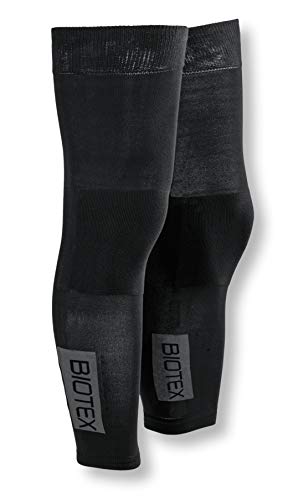 Biotex Gambali Termici Ottimi per l'Inverno, Protezione Termica per Gambe, Intimo Tecnico Sportivo, Nero, M