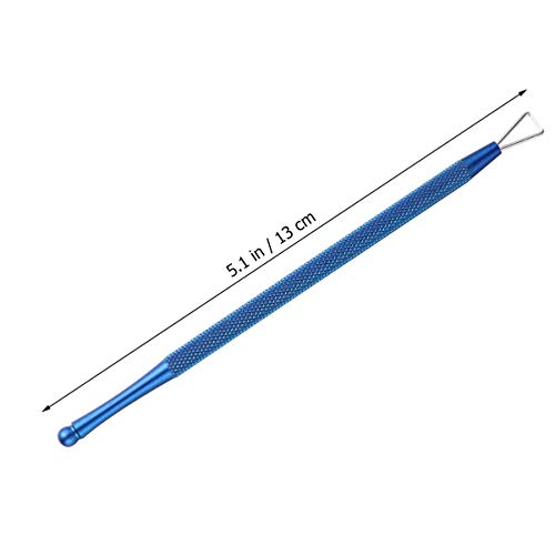 HZWLF Nail Art Tool, Nagelhautschieber Edelstahl Dreieck Nagelhautschäler Schaber Nail Art Remover Tool Nagelschaber Für… – Bild 5